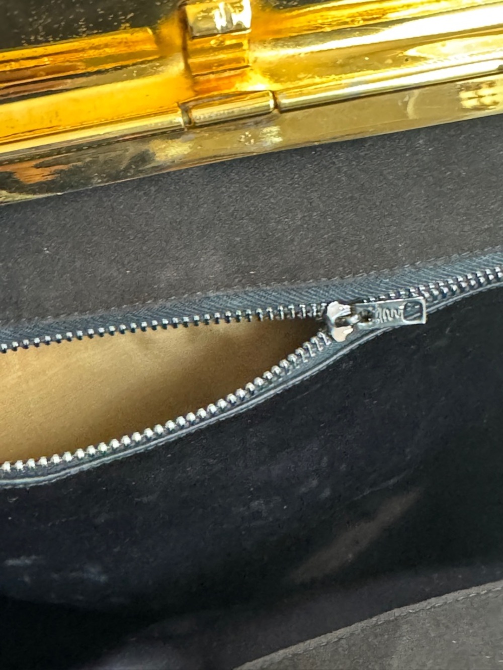 FENDI VTG Black Fabric Clutch - Picture 9 of 10
